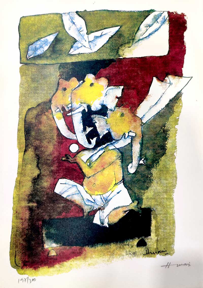 MF Husain-Ashtavinayak Series IV