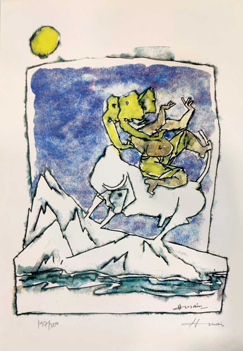 MF Husain-Ashtavinayak Series VII