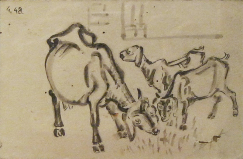 Nandlal Bose-NABO-Goats & Cows