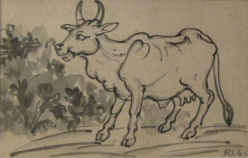 Nandlal Bose-NABO-Goats & Cows