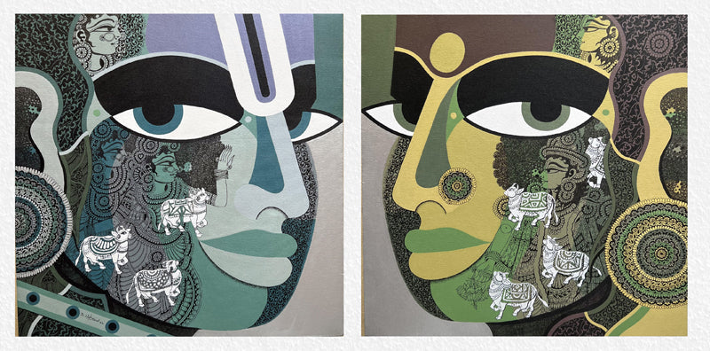 
Nagesh Goud-NAGO-Lord Krishna with Rukmini