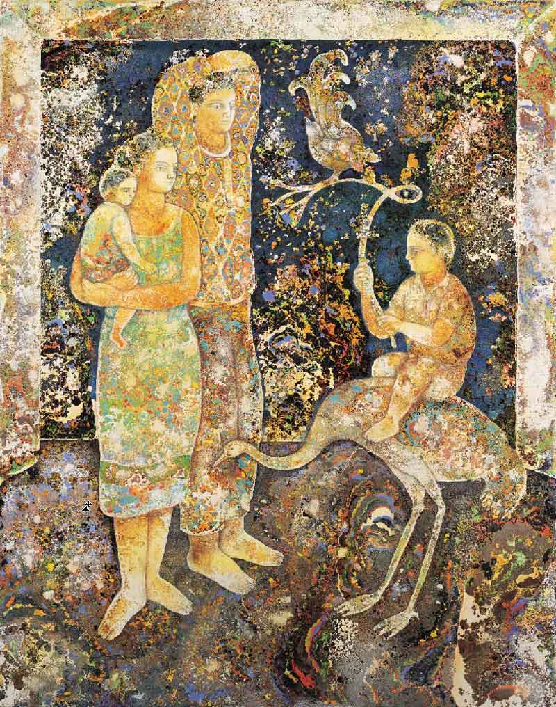 Sakti Burman-Flying Bird