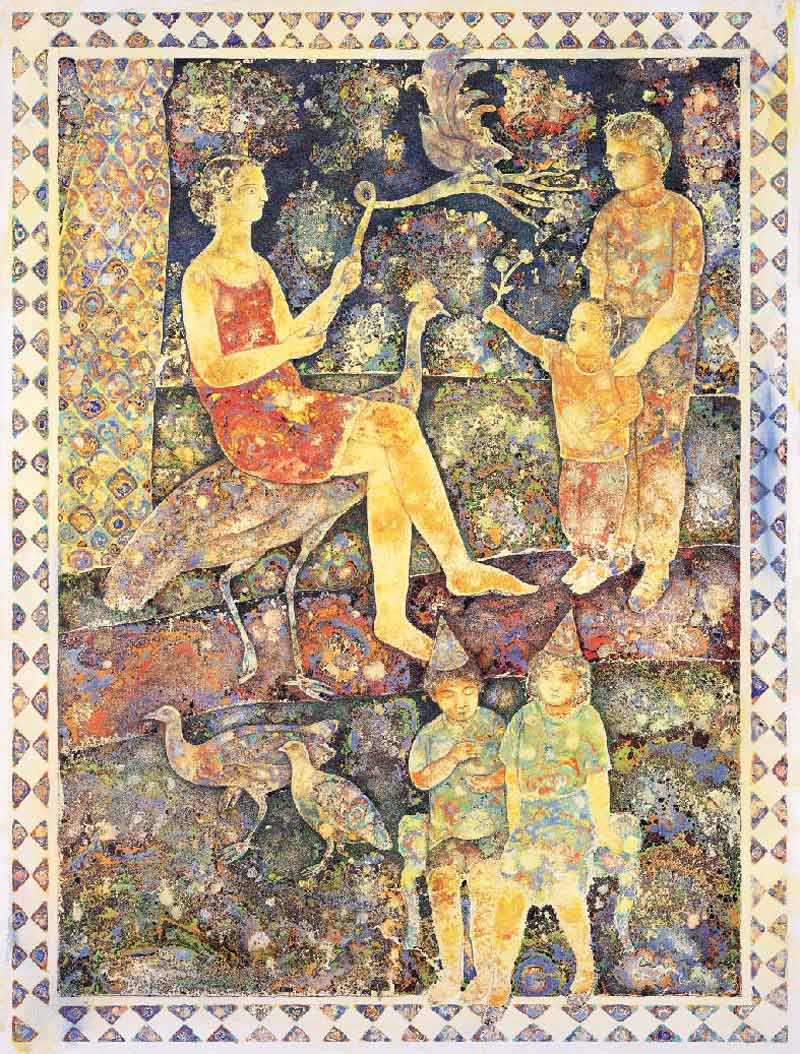 Sakti Burman-Happy as a bird