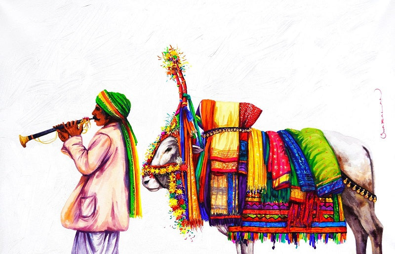 Indian Village Life-1 Canvas Print / Canvas Art by Bhanu Dudhat - Pixels  Canvas Prints