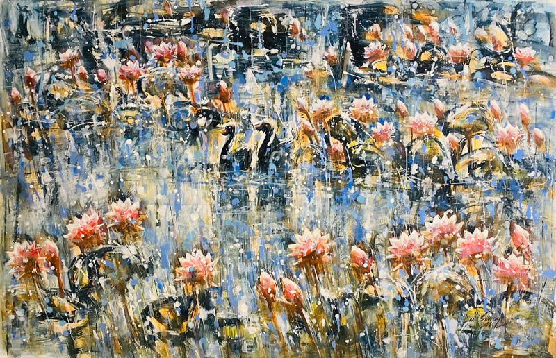 Swaraj Das-Water Lilies II