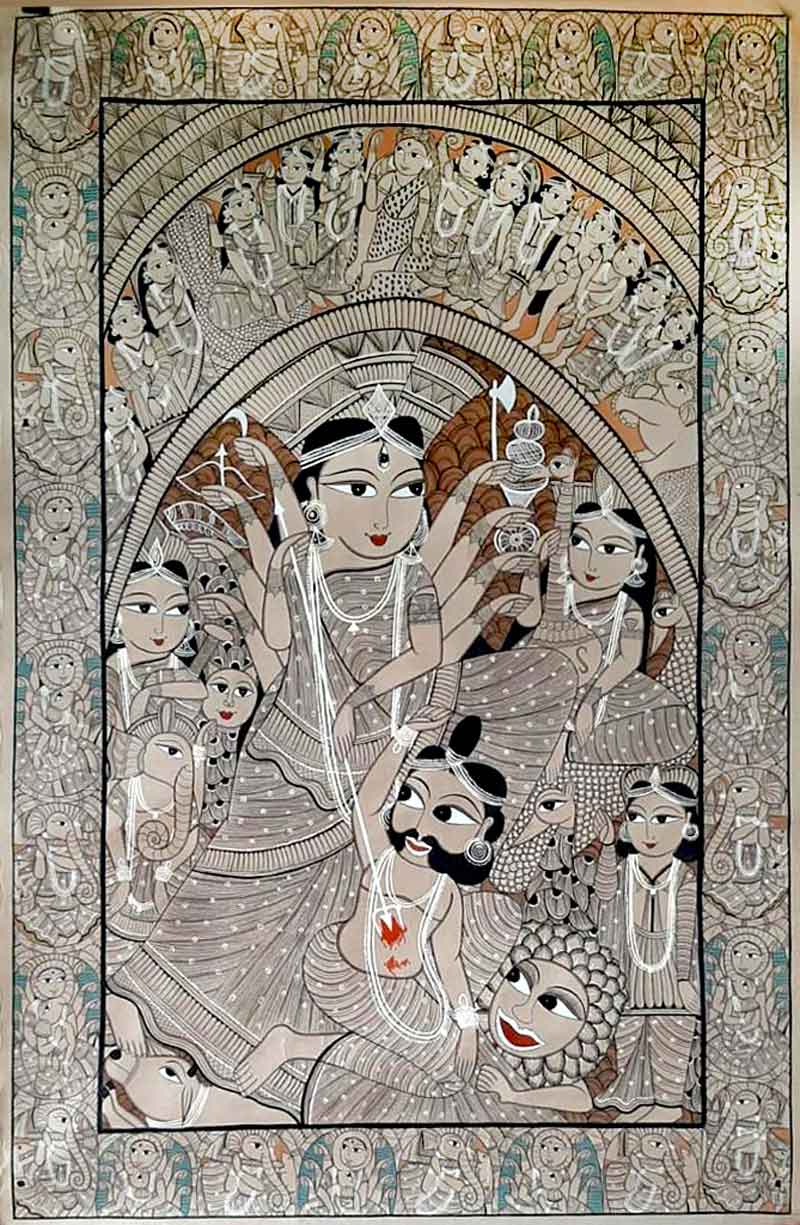 Laltu Chitrakar-Mahishasur Mardini