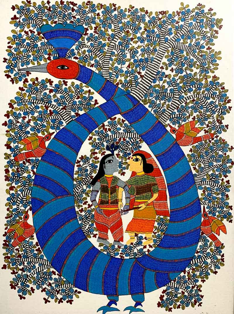 Saroj Shyam-Peacock & Radha Krishna 